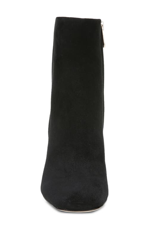 Sam Edelman Codie Square Toe Bootie In Black Suede