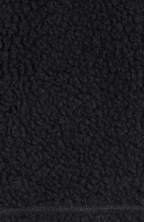 Canada Goose Kids Black Simcoe Zip Up Fleece Sweater In Black - Noir