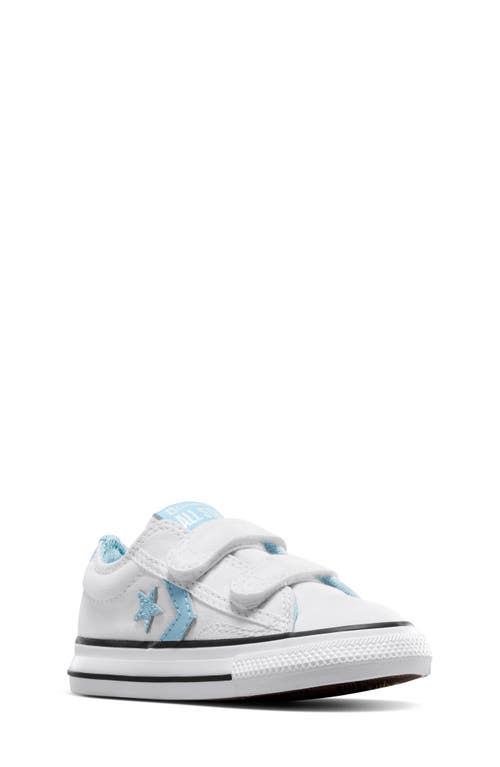 Shop Converse Kids' Star Player 76 Easy-on Sneaker In White/true Sky