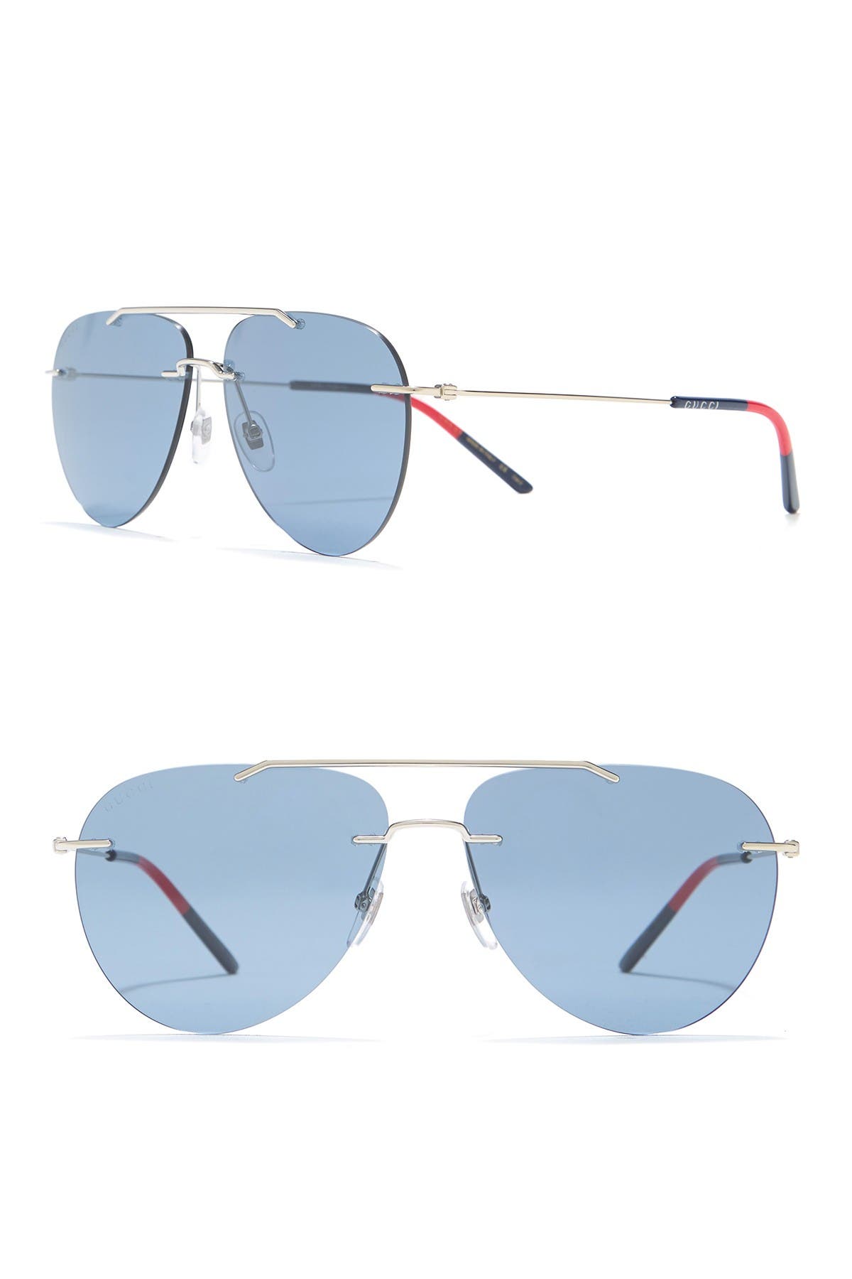 gucci 60mm aviator sunglasses