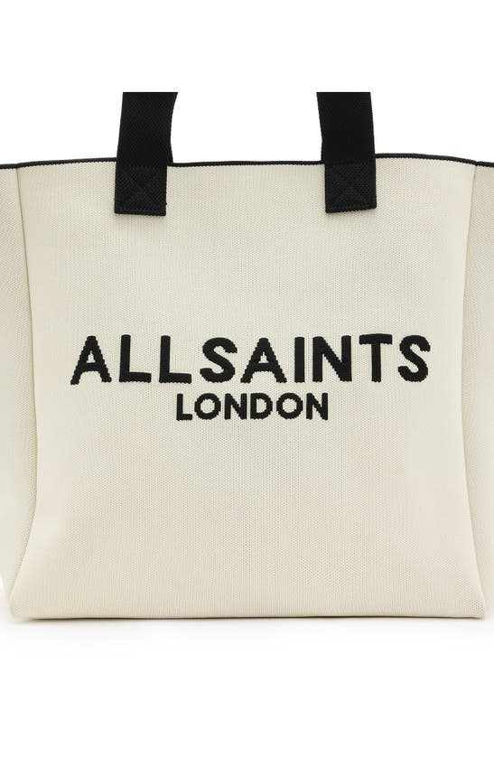 Shop Allsaints Izzy Recycled Polyester Tote In Desert White