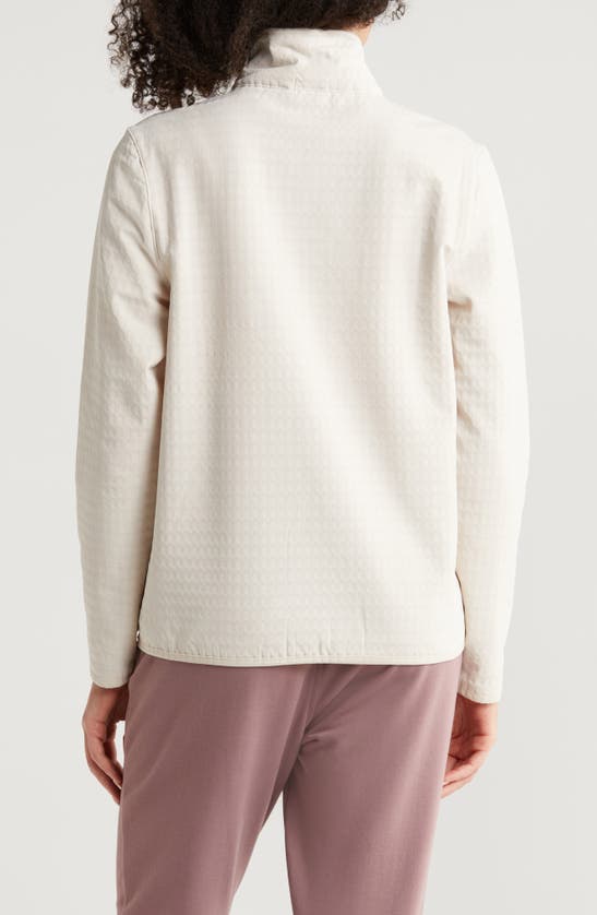 Free Fly Grid Bonded Fleece Zip Jacket In Stone