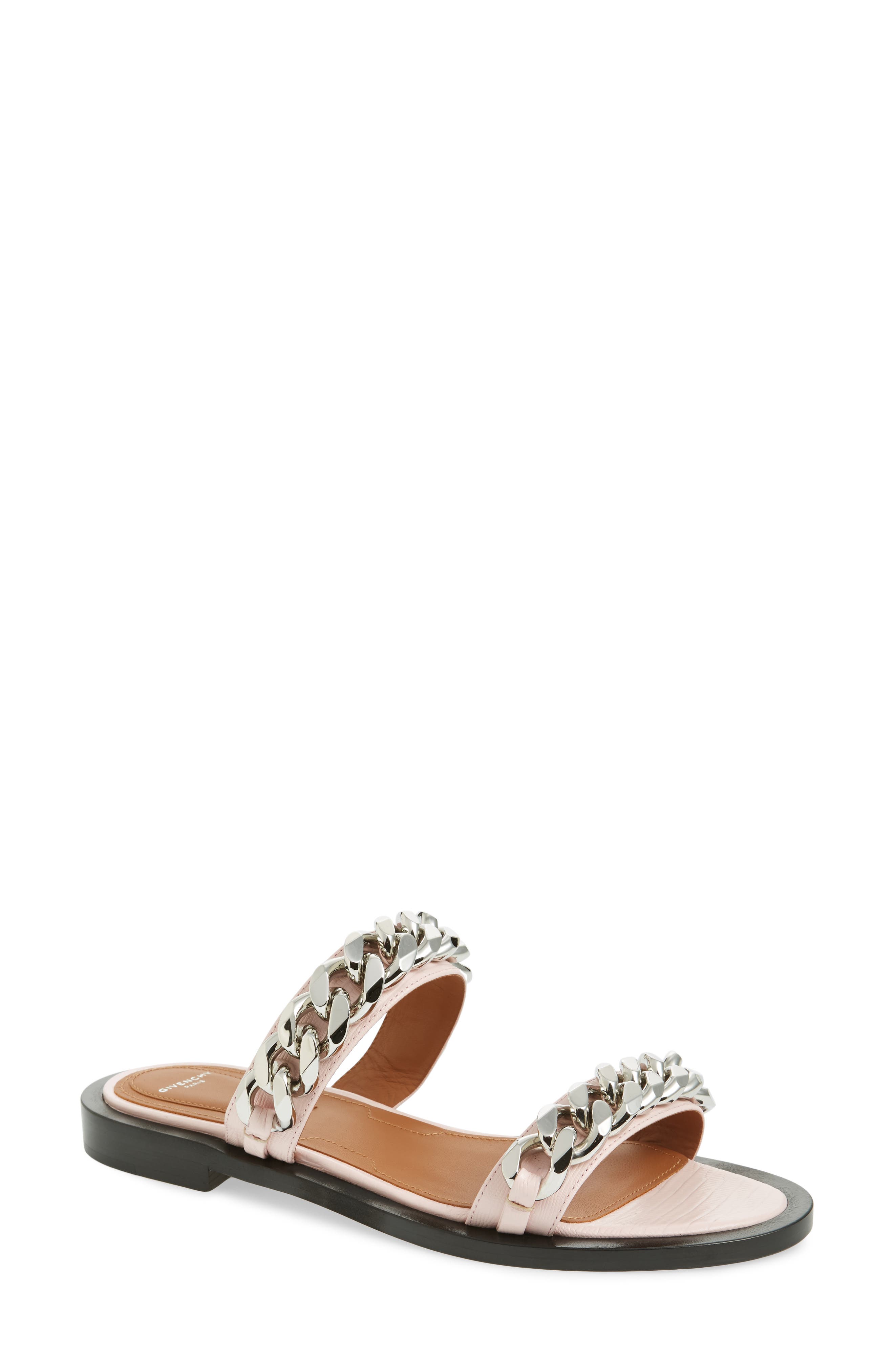 chain slide sandals