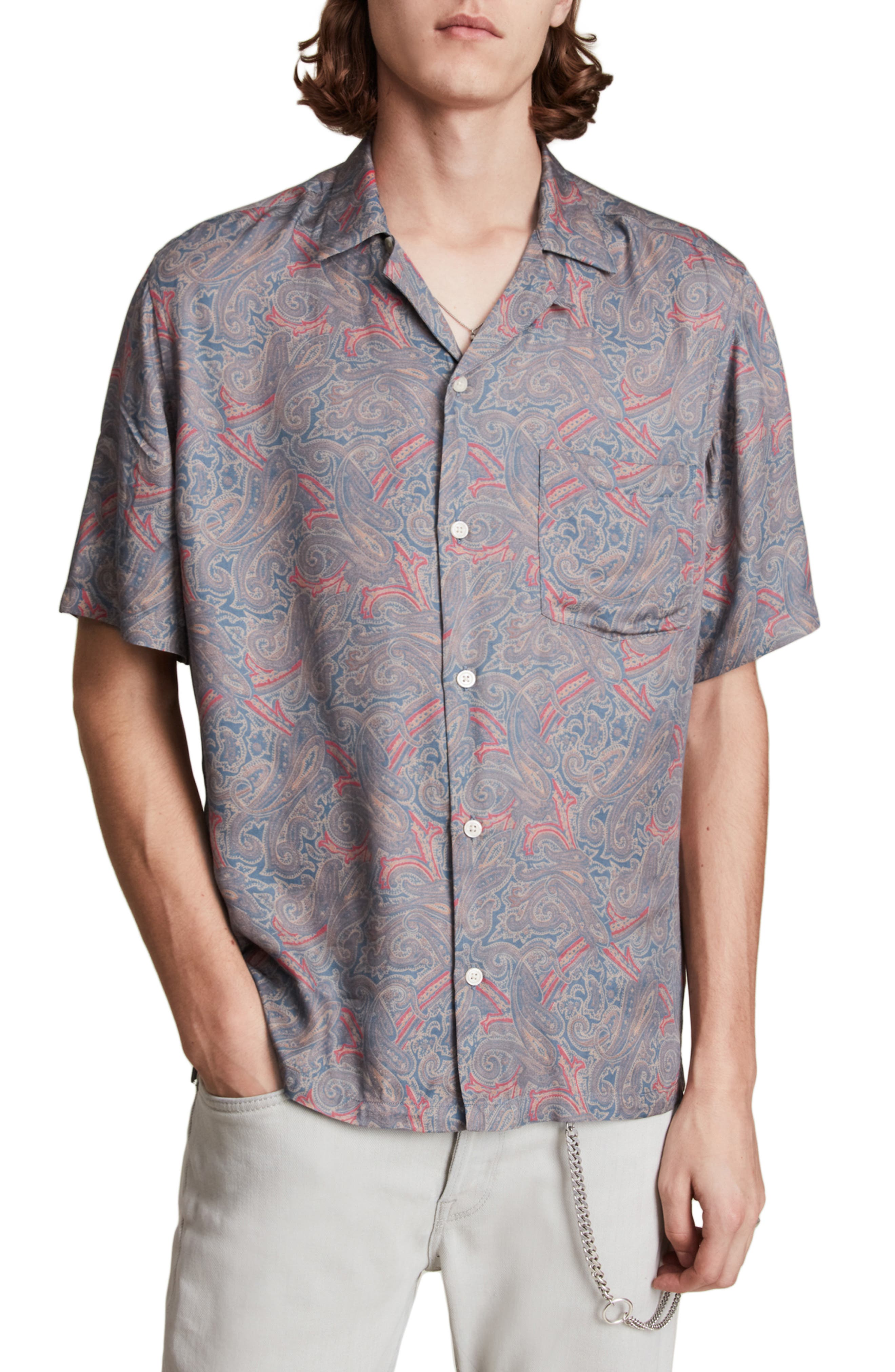 paisley short sleeve shirt