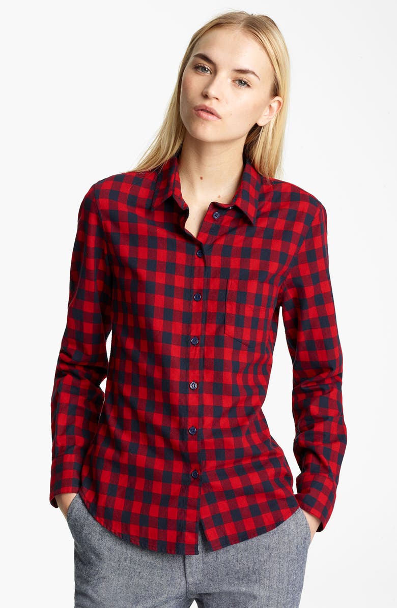 BOY. BY BAND OF OUTSIDERS Band of Outsiders Buffalo Check Shirt, Main, color, RED BLUE