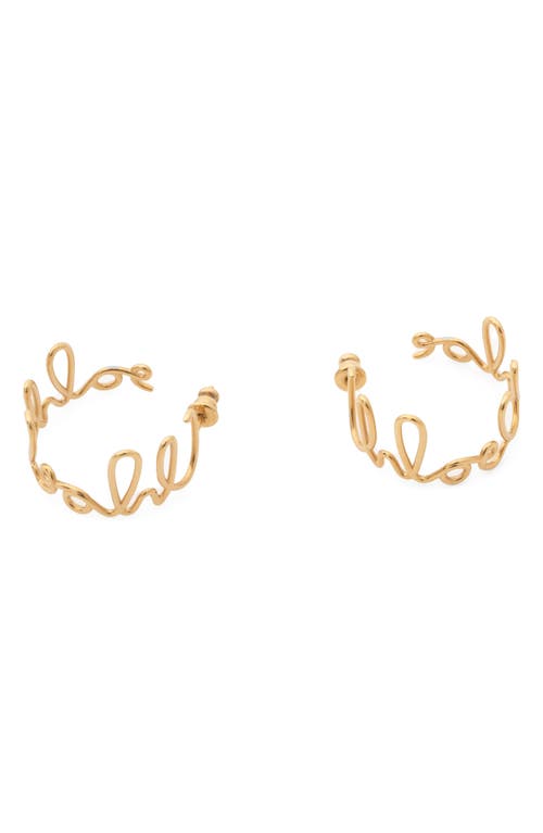 Chloé C Chloe Hoop Earrings In Vintage Gold