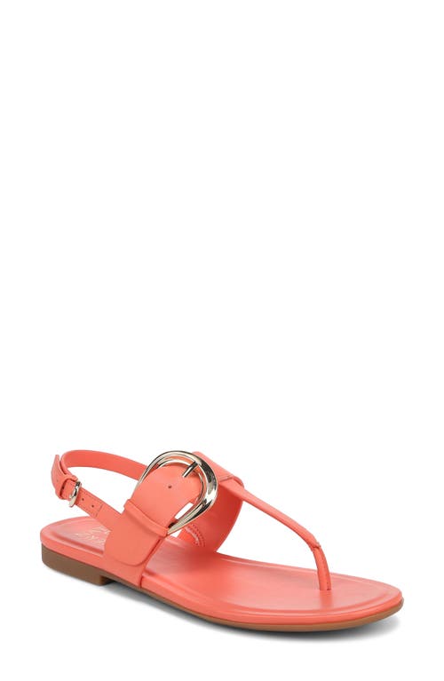 Taylor Slingback Flip Flop in Apricot Blush Leather