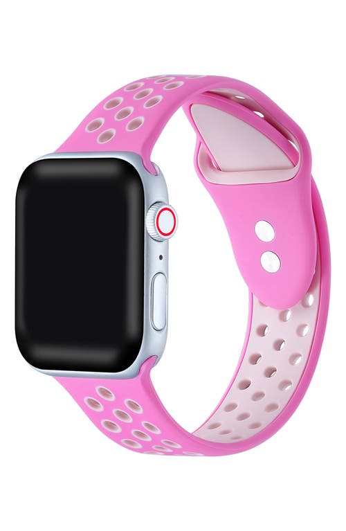 Shop The Posh Tech Skytraveller Silicone 22mm Apple Watch® Watchband In Pink/light Pink