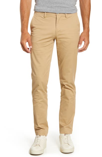 Lacoste Slim Fit Chinos In Viennese Tan