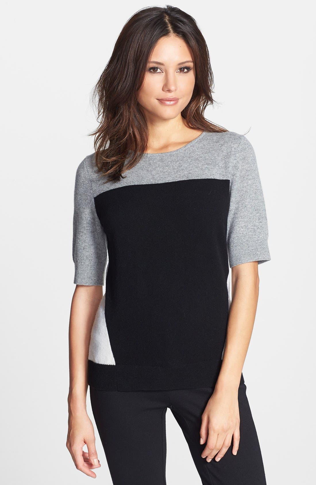 Nordstrom Collection Colorblock Cashmere Sweater Nordstrom