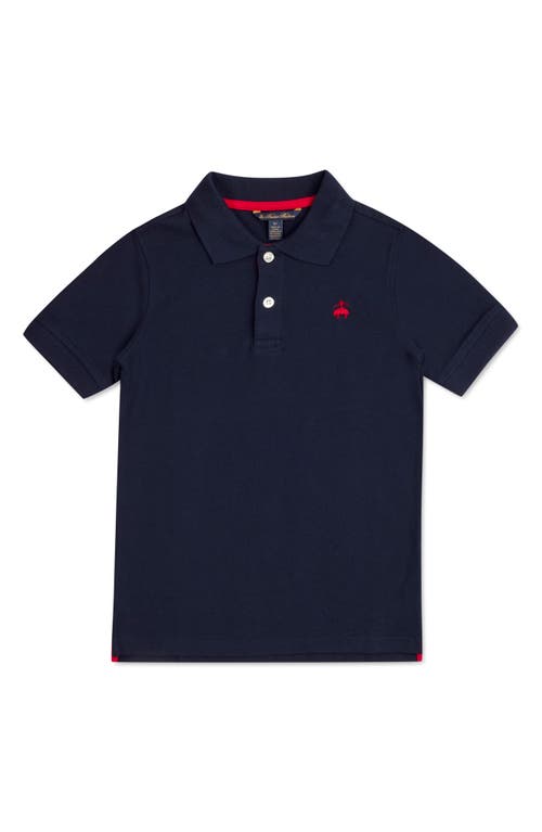 Shop Brooks Brothers Kids' Cotton Piqué Polo In Navy