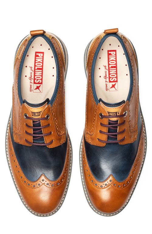 Shop Pikolinos Canet Wingtip Derby In Brandy