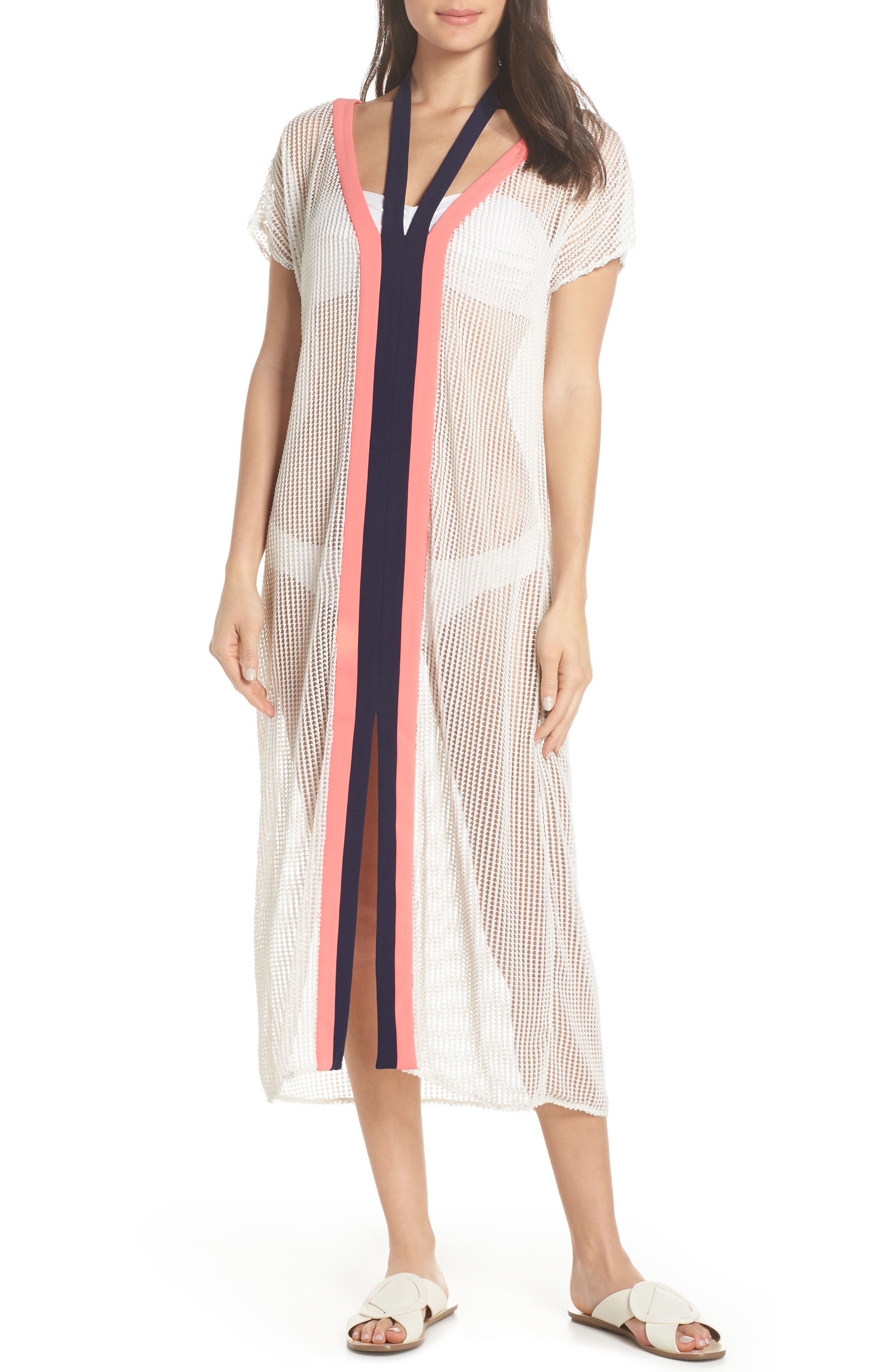 Flagpole Opal Caftan Cover-Up, White