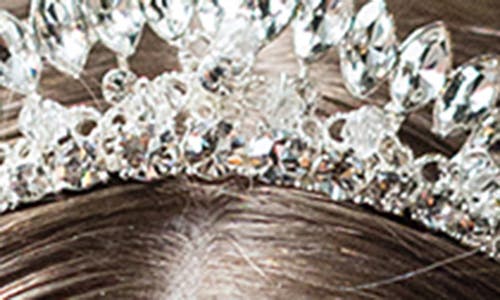 Shop Brides And Hairpins Brides & Hairpins Neyva Crystal Crown In Silver