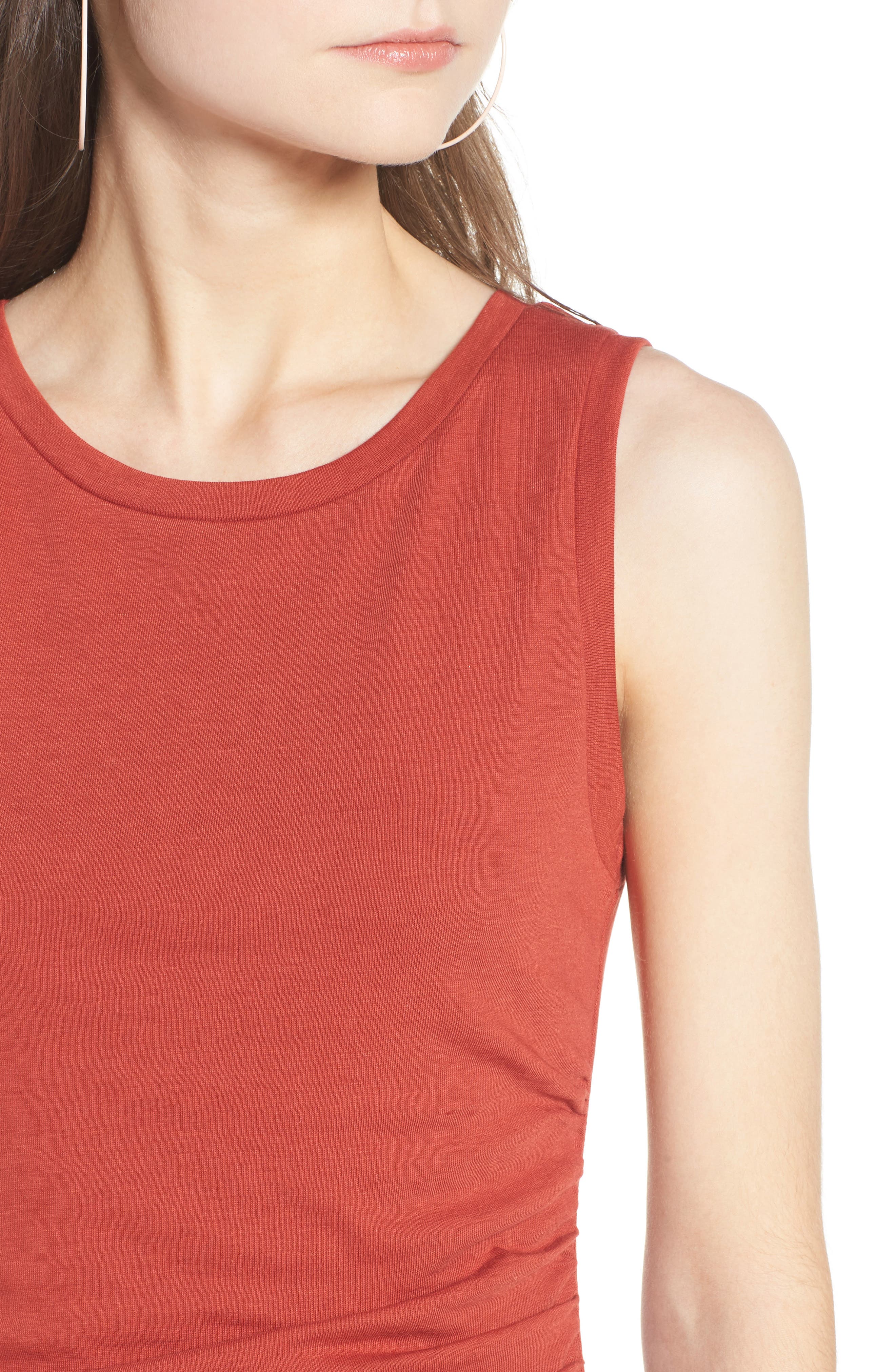 LEITH,
                            Ruched Body-Con Tank Dress,
                            Alternate thumbnail 237, color,
                            610