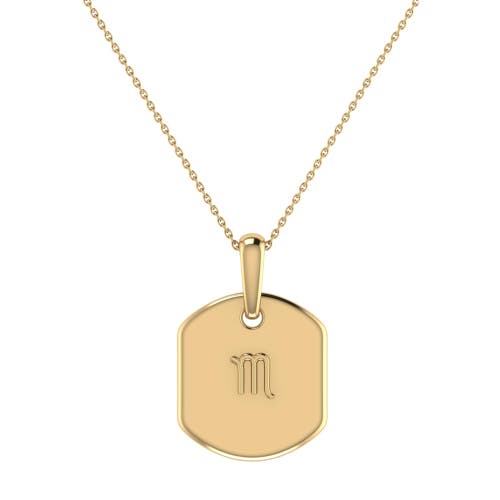 Luvmyjewelry Scorpio Citrine & Diamond Necklace In 14k Yellow Gold In 14k Yellow Gold