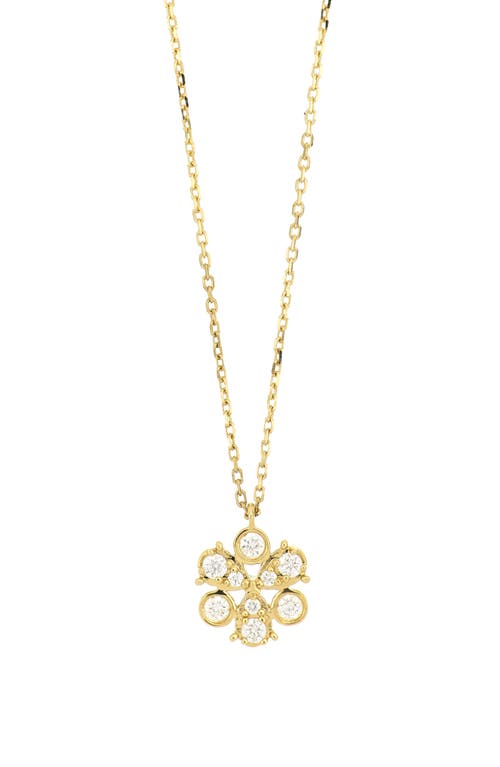 Bony Levy Maya Diamond Cluster Pendant Necklace in 18K Yellow Gold at Nordstrom