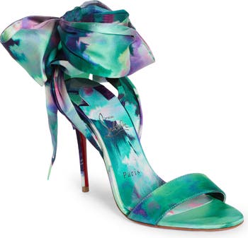 Surf Jacquard Sandals in Blue - Christian Louboutin