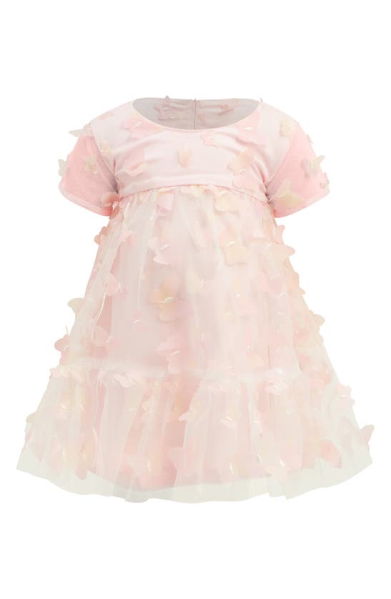 Shop Bardot Junior Kids' 3d Butterfly Tulle Party Dress In Pastel Pink Multi