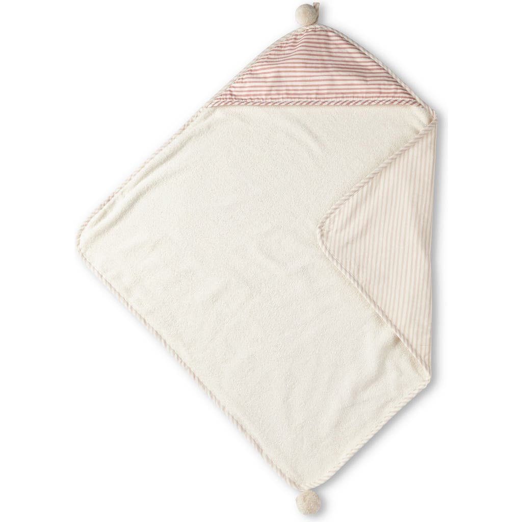 Pehr Follow Me Elephant Organic Cotton Hooded Towel In White