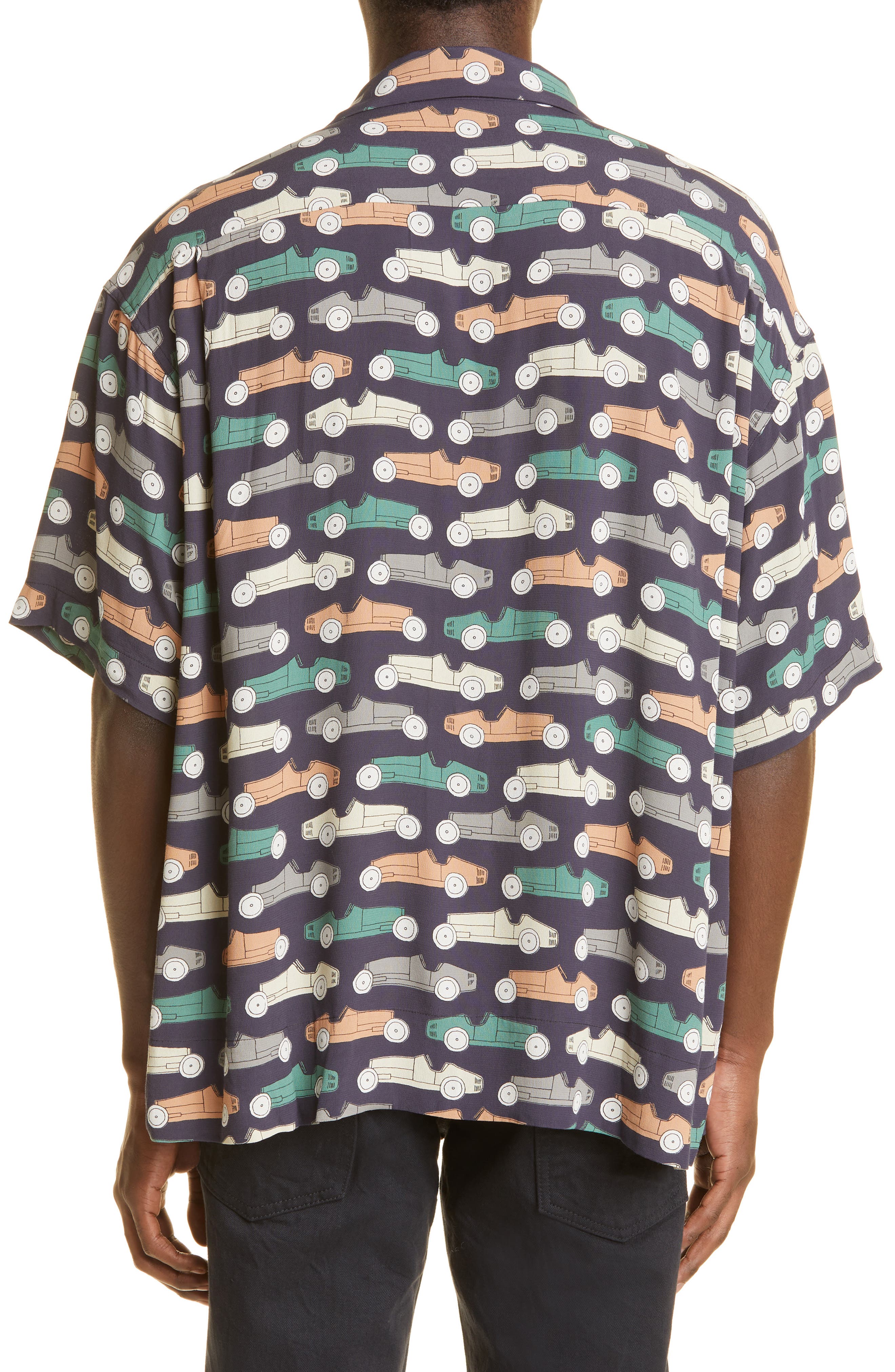 VISVIM Caban Car Print Button-Up Camp 