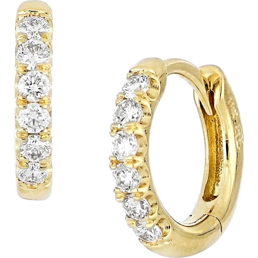 Bony Levy Audrey Diamond Huggie Hoop Earrings In Gold