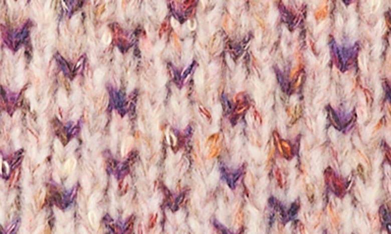 CECE CECE MARLED BLOUSON SLEEVE JACQUARD SWEATER