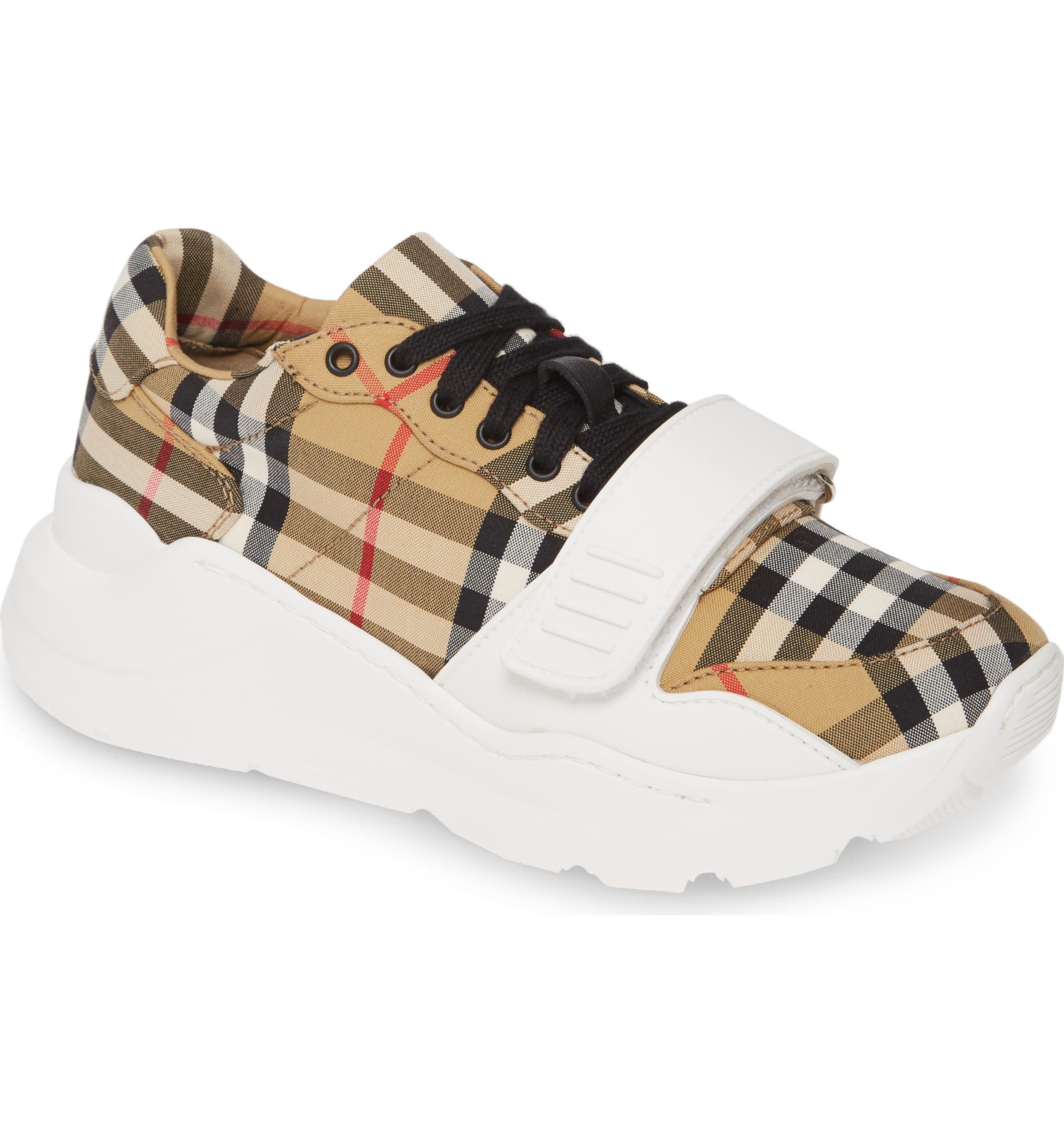 Burberry Regis Check LaceUp Sneaker (Women) Nordstrom Burberry Regis Check LaceUp Sneaker (Women) Nordstrom