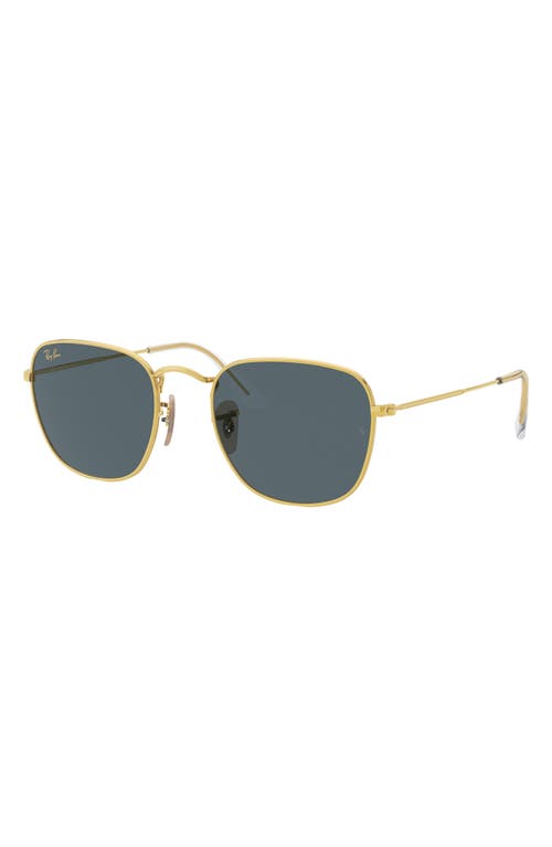 Shop Ray Ban Ray-ban Frank 54mm Square Sunglasses In Gold/blue