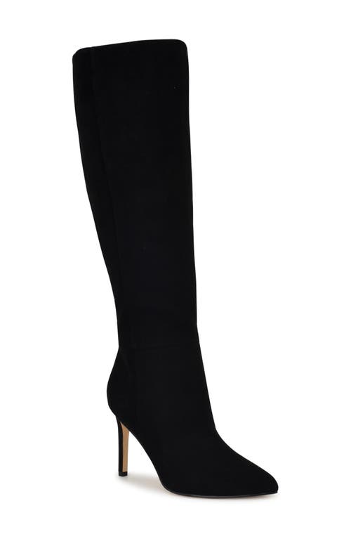 Shop Nine West Richy Pointed Toe Knee High Boot In Black