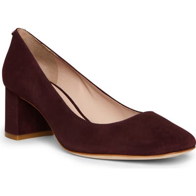Kate Spade New York Kylah Block Heel Pump, Burgundy