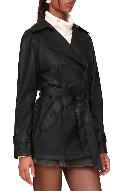 Shop Avec Les Filles Relaxed Midlength Walking Coat In Black