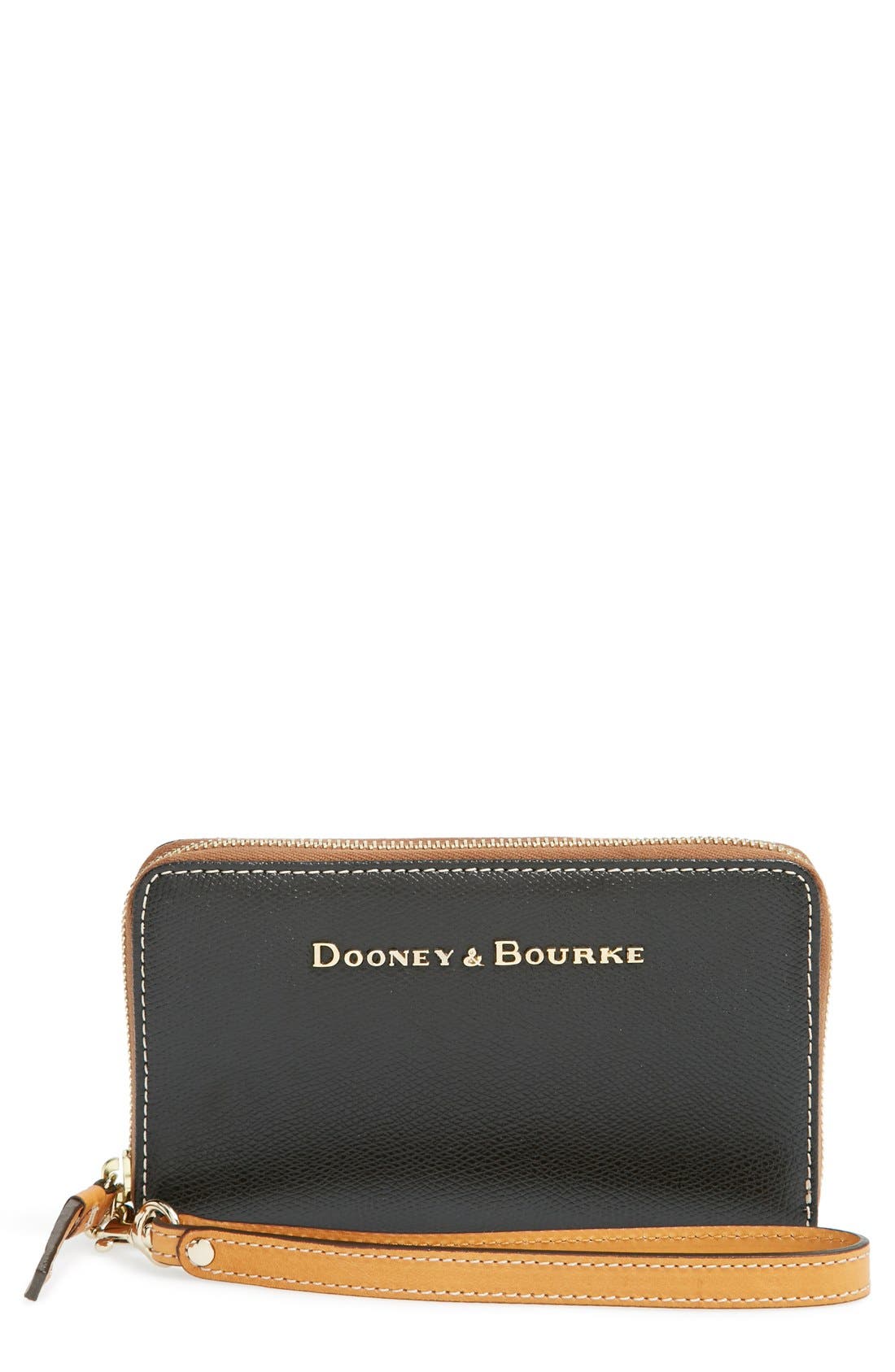 Dooney & Bourke 'Claremont' Leather Zip Around Wristlet Nordstrom