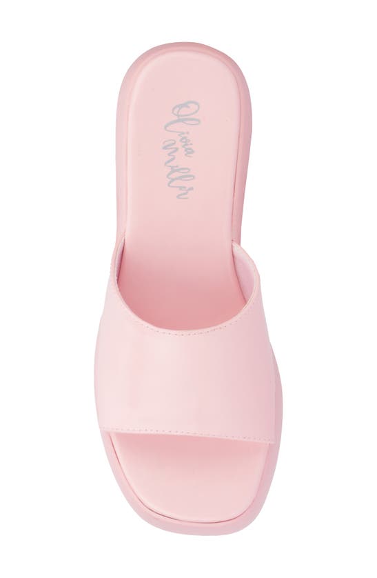 Olivia Miller Ambition Slide Sandal In Pink
