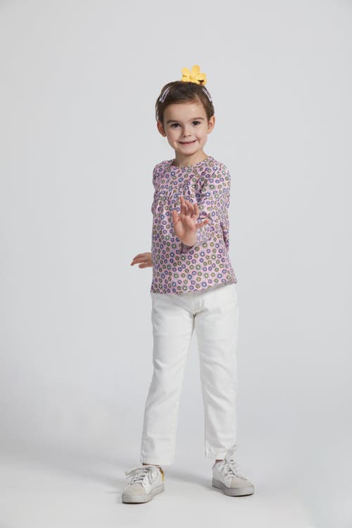 Bisby Kids' Lisle Top In Vienna Violets