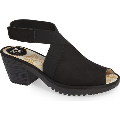 Fly London Wato Sandal, Black