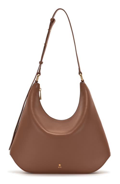 Erin Faux Leather Hobo Bag in Brown