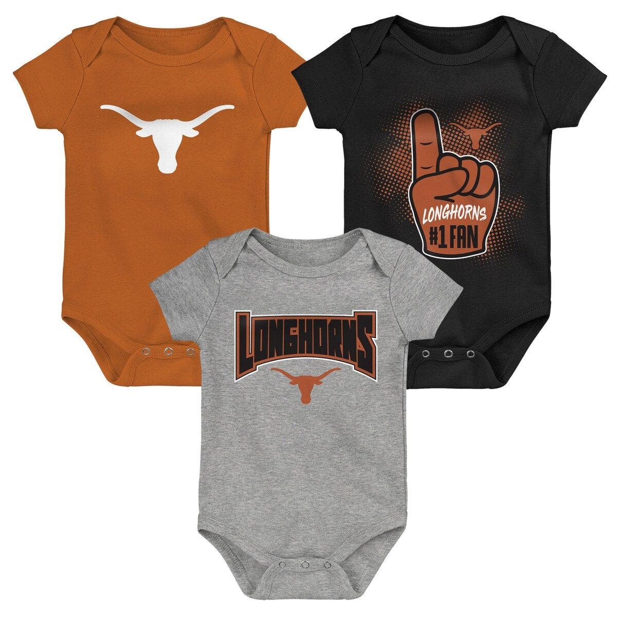 Outerstuff Texas Longhorns Baby 1 Piece Bodysuit Sleepwear 