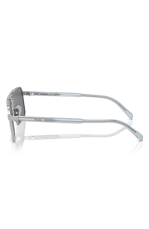 PRADA PRADA 58MM RECTANGULAR SUNGLASSES 