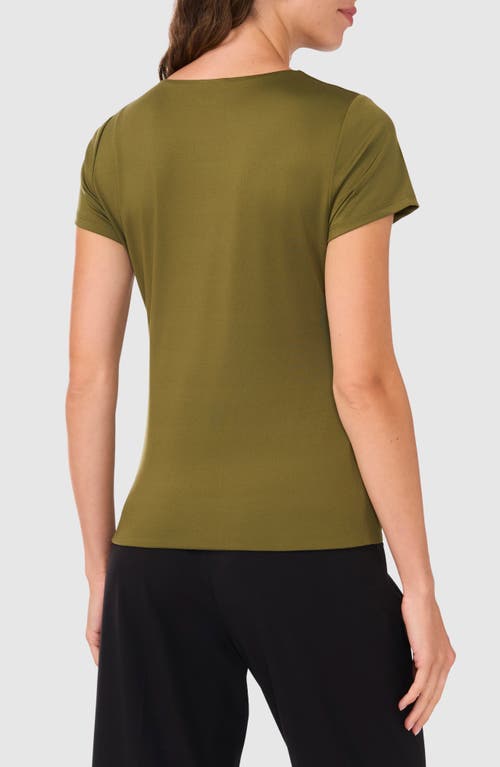 Shop Halogenr Halogen(r) Essential Compression T-shirt In Capulet Olive Green