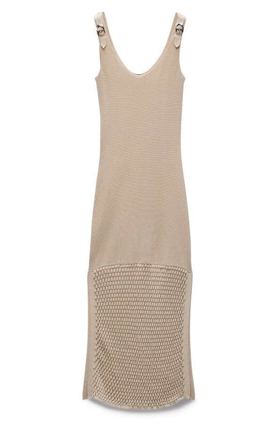 Shop Rag & Bone Georgia Sleeveless Knit Maxi Dress In Beige
