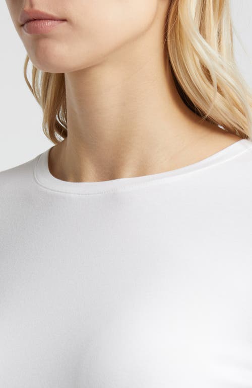 Caslonr Caslon(r) Crewneck Long Sleeve T-shirt In White