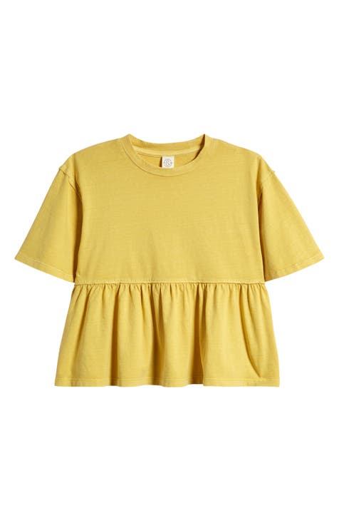 Kids' Cotton Peplum T-Shirt (Big Kid)