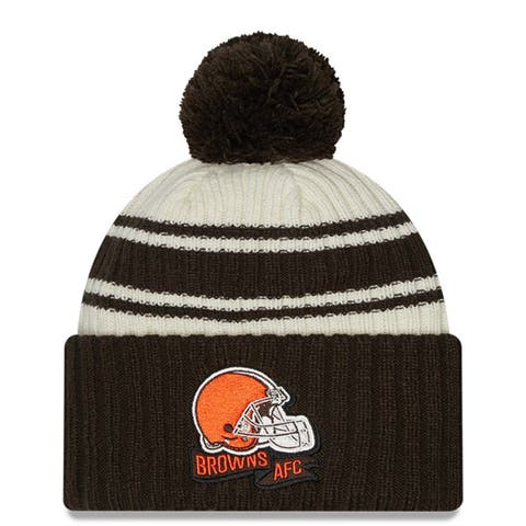 Cleveland Browns New Era 2023 Sideline Historic 9TWENTY Adjustable Hat -  Cream/Brown