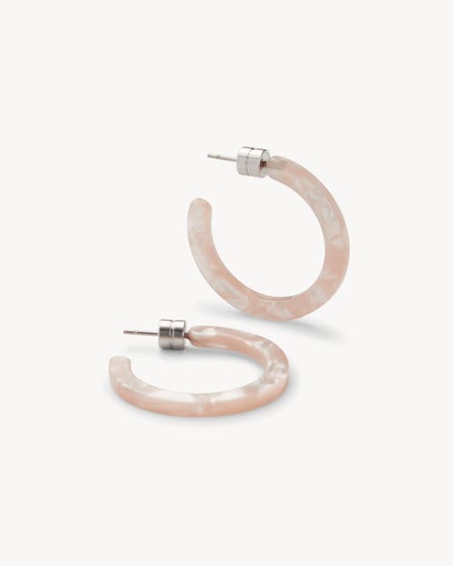 Machete Mini Hoops In Peach Shell