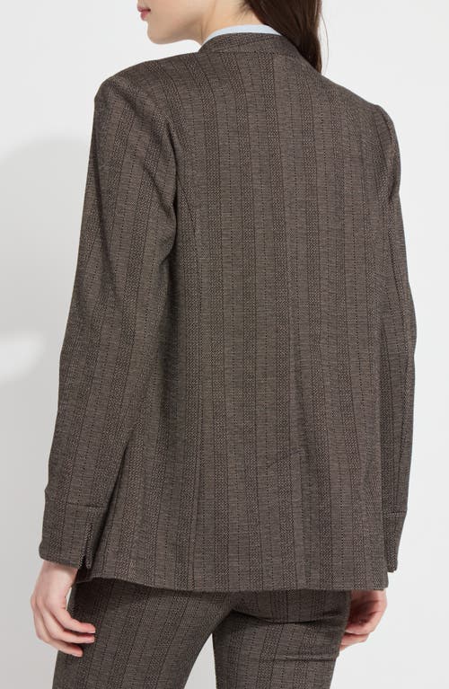 Lyssé Robin Ponte Blazer In Cambridge Chevron In Cambridge Chevron