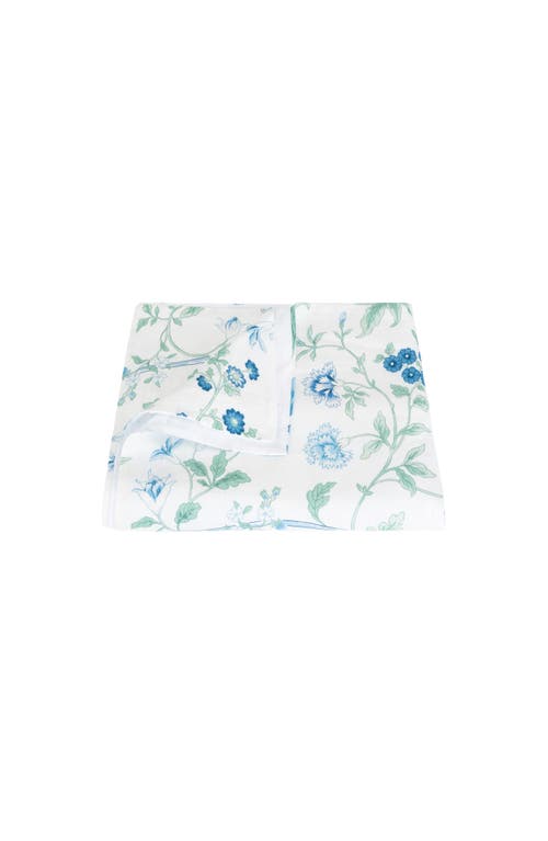 Matouk Simone Linen Duvet Cover in Sea at Nordstrom