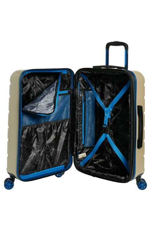 Shop Original Penguin Crimson 25" Hardside Spinner Suitcase In Travertine/blue