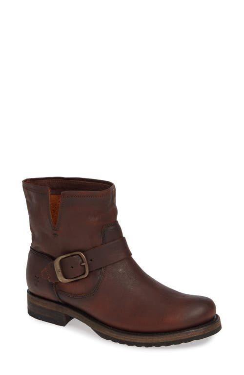 FRYE Veronica Bootie in Redwood Leather