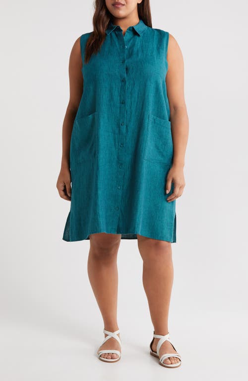 Eileen Fisher Organic Linen Shirtdress at Nordstrom,